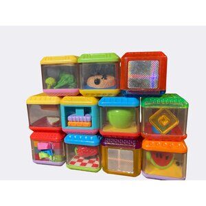 Fisher Price Peek A Blocks Assorted Interactive Baby Toys Set Of 11